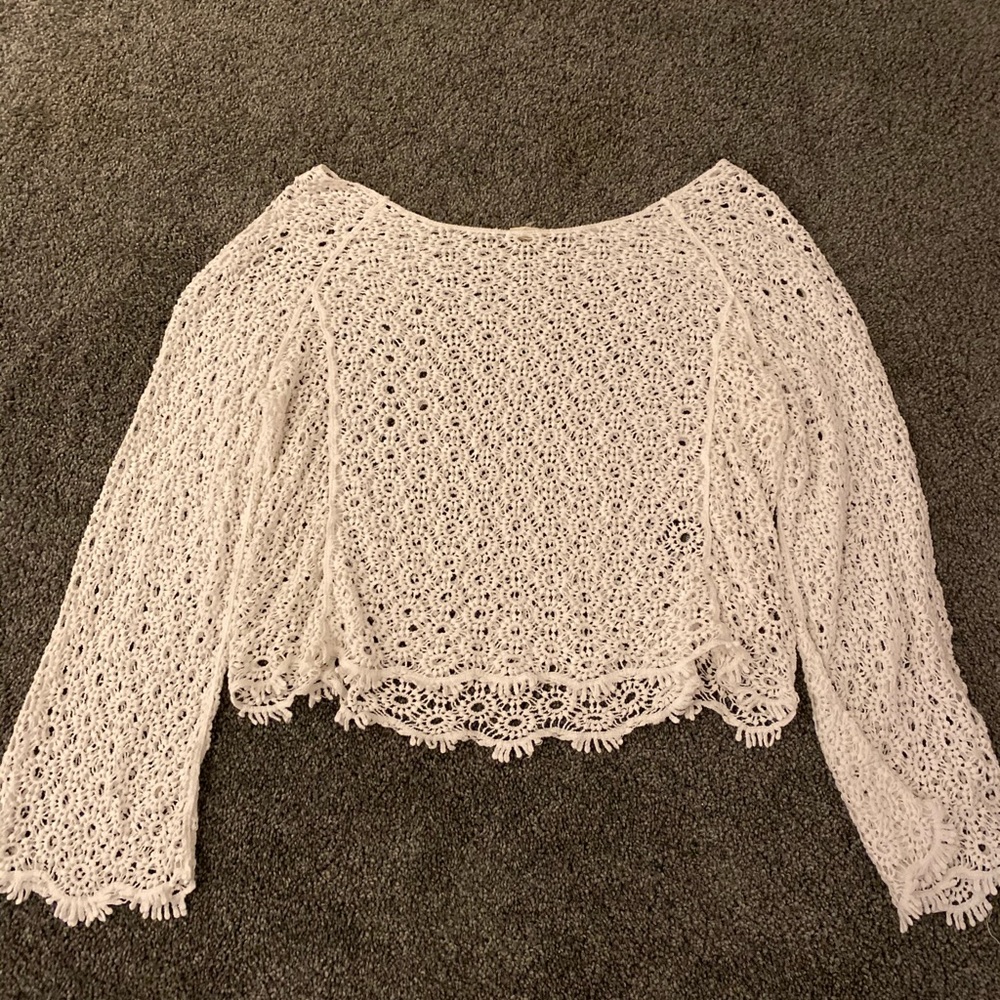 Eyelet crop top
